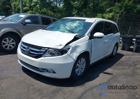 2016 Honda Odyssey Ex-L z USA, uszkodzony, nr VIN 5FNRL5H64GB051596